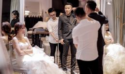 Không cần mệt mỏi giấu diếm, Trấn Thành và Hari Won bung xoã hình hậu trường thử đồ cưới