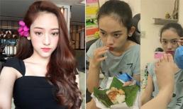 Đối lập với vẻ lung linh thường thấy, hình ảnh này của Thúy Vi khiến nhiều người 'sốc'