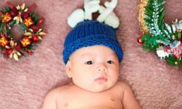 Con trai Dương Cẩm Lynh đáng yêu trong bộ hình Giáng sinh