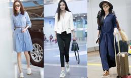 Muôn kiểu 'đỏm dáng' với giày thể thao như sao Hoa ngữ