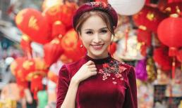 Vân Hugo khoe sắc khi diện áo dài cách tân 