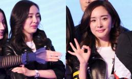 Đang cằm nhọn hoắt, Dương Mịch bỗng lộ cằm vuông bất thường