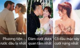 Những cái nhất trong đám cưới sao Việt năm 2016