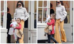 Victoria Beckham nổi bật trên phố đi mua sắm cùng con gái Harper