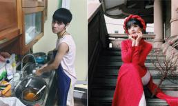 Hot girl và hot boy Việt 16/1/2017: 'Cháu 7 đời của Cao Bá Quát' làm con ngoan, Hương Lê duyên dáng trong tà áo dài Tết