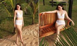 Á hậu Ngô Trà My mặc bikini khoe đường cong 'mướt mắt' sau sinh 