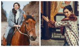 Khánh My cưỡi ngựa, luyện võ dưới cái lạnh 2 độ ở Hàng Châu