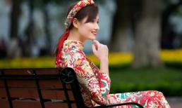 Lã Thanh Huyền khoe nét xuân thì trong bộ ảnh áo dài Tết