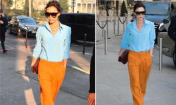 Victoria Beckham 'trổ tài' mặc đẹp với quần tây và áo sơ mi