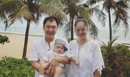 Cận mặt con trai 3 tháng tuổi của Dương Cẩm Lynh trong chuyến du lịch cùng chồng