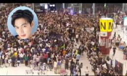 Choáng váng với biển người bâu kín Lee Min Ho tại sân bay Thái Lan 