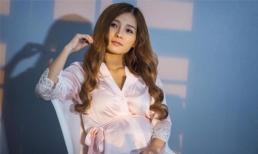 Diễn viên Khánh Hiền lần đầu khoe bụng bầu ở tháng thứ 6