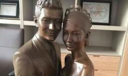 Yêu vợ, Huỳnh Hiểu Minh cho dựng tượng anh và Angela Baby trong phòng làm việc