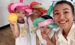 Á hậu Hoàng Oanh hạnh phúc vì mang đến niềm vui cho trẻ em kém may mắn