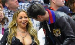 Mariah Carey hớ hênh 'lộ hàng' khi đi xem đấu bóng rổ với phi công trẻ 
