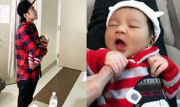 Đan Trường khoe con trai 15 ngày tuổi cực đáng yêu