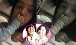 Bà xã Bae Yong Joon lấp lửng hé lộ hình ảnh đầu tiên của quý tử