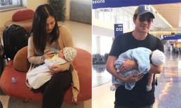 Vợ chồng Ngọc Lan - Thanh Bình đưa con trai về Việt Nam