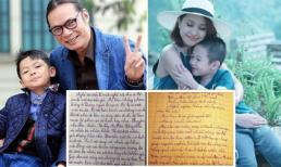Xúc động với dòng tâm sự viết về bố mẹ của nhóc tỳ nhà sao Việt