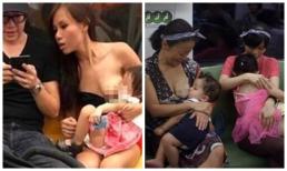 Công khai cho con bú nơi công cộng - câu chuyện còn gây nhiều tranh cãi