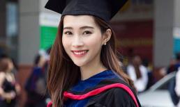 Hoa hậu Đặng Thu Thảo rạng rỡ diện áo cử nhân nhận bằng Đại học ở tuổi 26