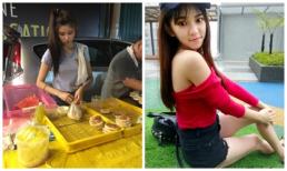 Cô gái Malaysia bán bánh chợ đêm bỗng nổi tiếng bởi nhan sắc ngọt ngào