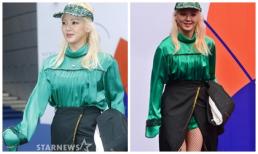 Hyoyeon (SNSD) xấu lạ trong bộ đồ sến sẩm giữa dàn sao tại Seoul Fashion Week