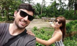 Siêu mẫu Hà Anh cùng chồng đi thăm vườn thú ở Singapore