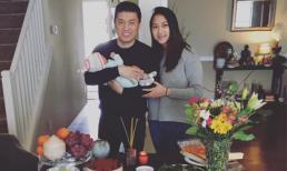 Vợ chồng Lam Trường tổ chức lễ đầy tháng cho con gái