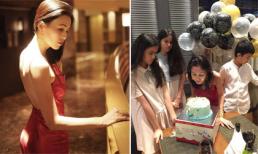 Vợ cũ Huy Khánh quyến rũ đón sinh nhật hoành tráng bên các con