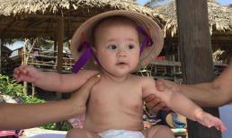 Con trai lai Tây của Thảo Trang đáng yêu khi đi ngắm biển