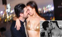 Siêu mẫu Hà Anh diện bikini hôn chồng đắm đuối