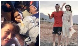 Dù ngủ hay thức, Trường Giang vẫn nắm tay Nhã Phương không rời