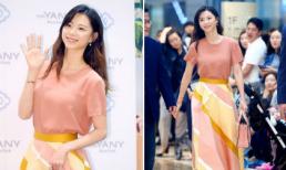 Lần đầu đi dự sự kiện sau sinh, bà xã Bae Yong Joon đẹp không tỳ vết