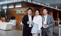 Angela Phương Trinh hào hứng trong chuyến thăm đài truyền hình MBC Hàn Quốc