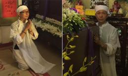 Ca sĩ Long Nhật đau buồn trong đám tang mẹ ruột