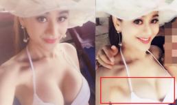 Lâm Chi Khanh mặc bikini khoe ngực đẫy đà nhưng lộ điểm méo mó bất thường 
