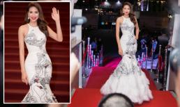 Hoa hậu Phạm Hương diện lại đầm 'thiên nga trắng' khiến thảm đỏ náo loạn