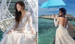 An Dĩ Hiên 'nhá hàng' ảnh cưới siêu gợi cảm tại thiên đường Maldives