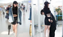 Dương Mịch bất ngờ diện đồ hở rốn, tự tin khoe vòng eo đã qua một lần sinh nở