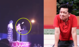 Trường Giang lại bị ném chai nước khi đang diễn và cách hành xử đầy bất ngờ