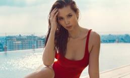 Siêu mẫu Hà Anh diện bikini đỏ rực khoe thân hình đồng hồ cát tuyệt mỹ