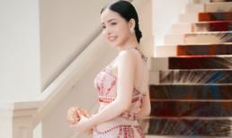 Hoa hậu Hạ My mặc dạ hội đính đá khoe thân hình đồng hồ cát và vòng 3 quyến rũ 