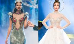 Hoa hậu Đỗ Mỹ Linh và Hoa hậu Pháp Flora Coquerel 'tranh nhau' làm nữ thần