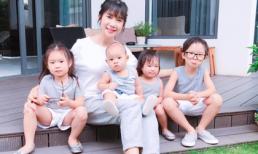 Vợ Lý Hải tươi trẻ, xinh đẹp bên bốn con