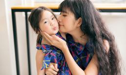 Vợ và con gái Lý Hải đáng yêu với đầm đôi họa tiết