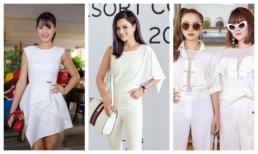 Không hở hang táo bạo, mỹ nhân Việt đồng loạt thanh lịch vởi cả cây trắng
