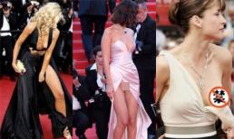 Những pha lộ hàng 'cháy mắt' trên thảm đỏ LHP Cannes