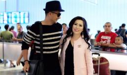 Hoa hậu Kristine Thảo Lâm sang trọng và cực chất tại sân bay đón Đoàn Thanh Tài