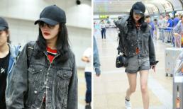 Dương Mịch 'chất lừ' khi mix cả cây denim sành điệu